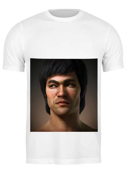 Заказать мужскую футболку в Москве. Футболка классическая брюс ли от niggalay - готовые дизайны и нанесение принтов.