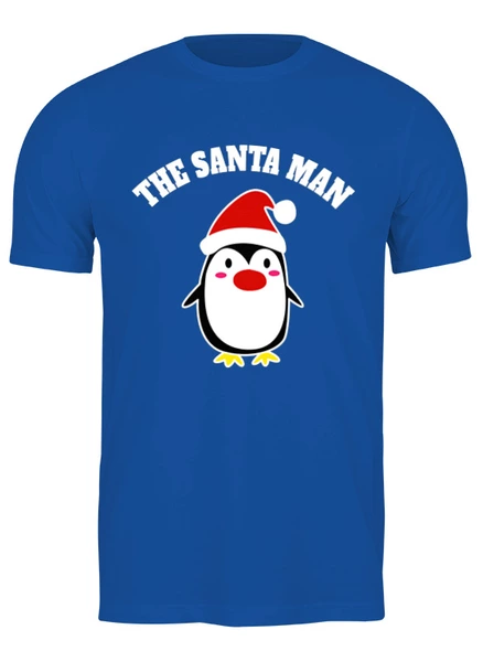 Заказать мужскую футболку в Москве. Футболка классическая The Santa Man от skynatural - готовые дизайны и нанесение принтов.