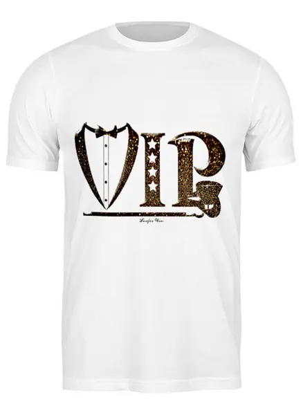 Заказать мужскую футболку в Москве. Футболка классическая VIP Status от sarafanshop - готовые дизайны и нанесение принтов.