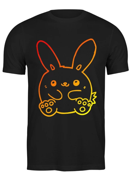 Заказать мужскую футболку в Москве. Футболка классическая Bunny Sunny от skynatural - готовые дизайны и нанесение принтов.