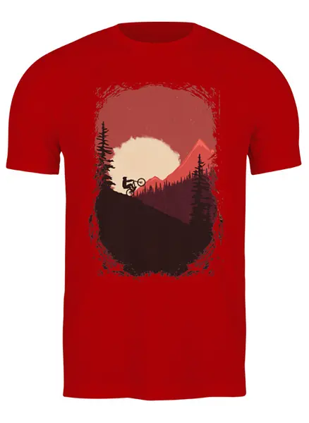 Заказать мужскую футболку в Москве. Футболка классическая Trail Colors от oneredfoxstore@gmail.com - готовые дизайны и нанесение принтов.
