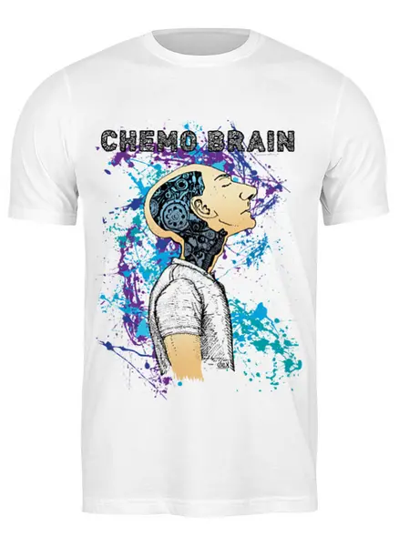 Заказать мужскую футболку в Москве. Футболка классическая Химия мозга от OEX design - готовые дизайны и нанесение принтов.