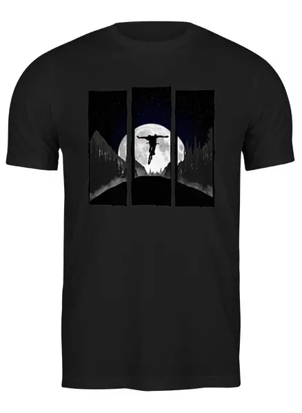 Заказать мужскую футболку в Москве. Футболка классическая Mountain Bike от oneredfoxstore@gmail.com - готовые дизайны и нанесение принтов.