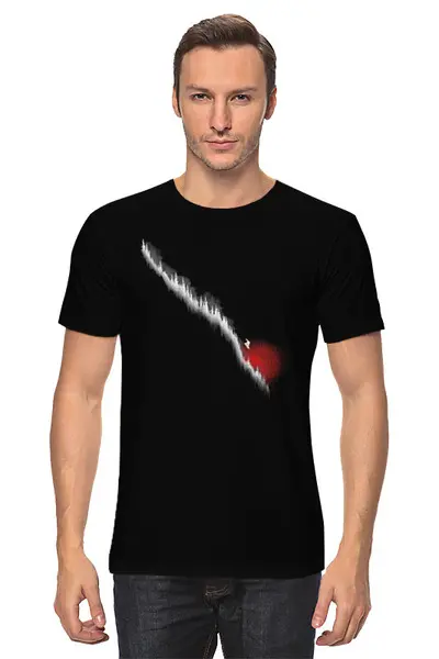 Заказать мужскую футболку в Москве. Футболка классическая Forest Drop от oneredfoxstore@gmail.com - готовые дизайны и нанесение принтов.