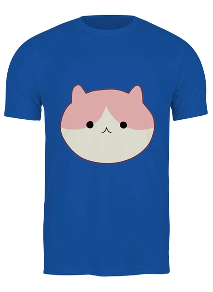 Заказать мужскую футболку в Москве. Футболка классическая круглый кот  от cherdantcev - готовые дизайны и нанесение принтов.