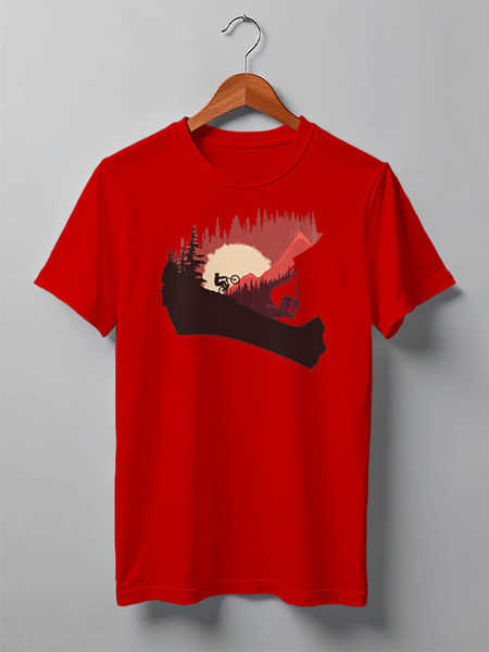 Заказать мужскую футболку в Москве. Футболка классическая Trail Colors от oneredfoxstore@gmail.com - готовые дизайны и нанесение принтов.