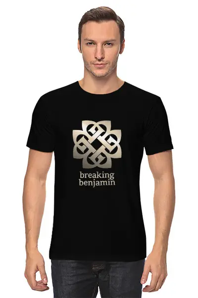 Заказать мужскую футболку в Москве. Футболка классическая Breaking Benjamin от geekbox - готовые дизайны и нанесение принтов.
