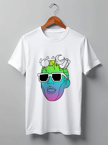 Заказать мужскую футболку в Москве. Футболка классическая Парень от YellowCloverShop - готовые дизайны и нанесение принтов.
