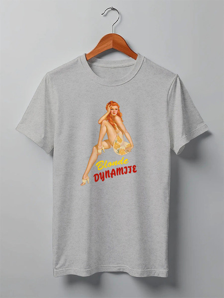 Заказать мужскую футболку в Москве. Футболка классическая Blonde dynamite                 от dyzel1 - готовые дизайны и нанесение принтов.