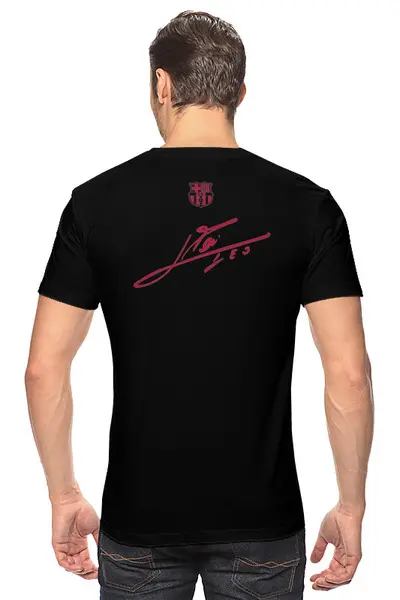 Заказать мужскую футболку в Москве. Футболка классическая FC Barcelona | Messi - Number 10 (2021) от 0x000000123 - готовые дизайны и нанесение принтов.