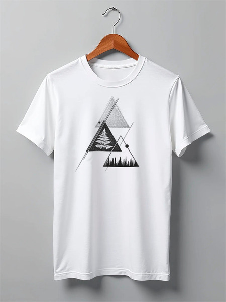 Заказать мужскую футболку в Москве. Футболка классическая Forest Fern от oneredfoxstore@gmail.com - готовые дизайны и нанесение принтов.