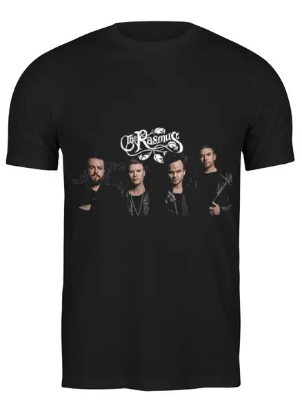 Заказать мужскую футболку в Москве. Футболка классическая The Rasmus от Денис - готовые дизайны и нанесение принтов.