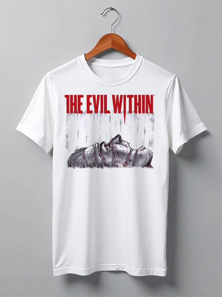 Заказать мужскую футболку в Москве. Футболка классическая The Evil Within от Leichenwagen - готовые дизайны и нанесение принтов.