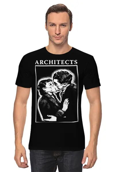 Заказать мужскую футболку в Москве. Футболка классическая Architects от geekbox - готовые дизайны и нанесение принтов.