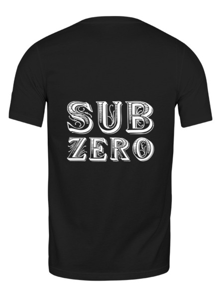 Заказать мужскую футболку в Москве. Футболка классическая Sub-Zero от vitrum - готовые дизайны и нанесение принтов.