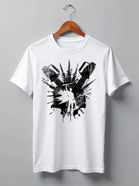 Заказать мужскую футболку в Москве. Футболка классическая Zombies от oneredfoxstore@gmail.com - готовые дизайны и нанесение принтов.