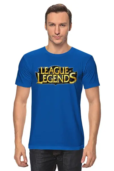Заказать мужскую футболку в Москве. Футболка классическая league of legends от vita22 - готовые дизайны и нанесение принтов.