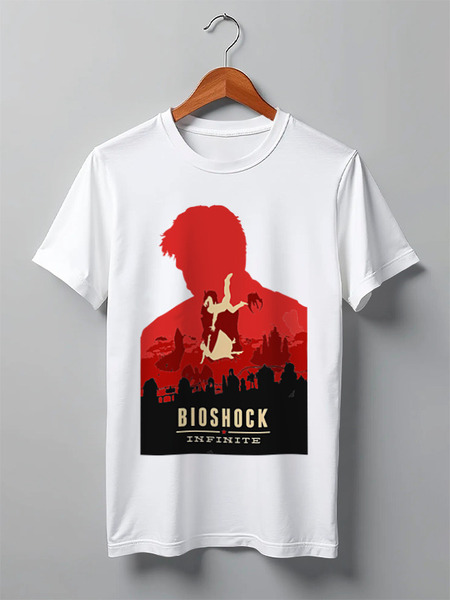 Заказать мужскую футболку в Москве. Футболка классическая Bioshock - Букер ДеВитт от priceless - готовые дизайны и нанесение принтов.