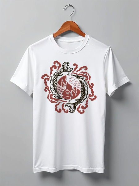 Заказать мужскую футболку в Москве. Футболка классическая Japan от oneredfoxstore@gmail.com - готовые дизайны и нанесение принтов.