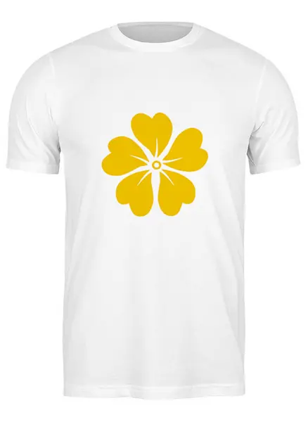 Заказать мужскую футболку в Москве. Футболка классическая желтая лилия от nikol - готовые дизайны и нанесение принтов.