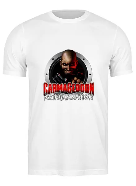 Заказать мужскую футболку в Москве. Футболка классическая Carmageddon от THE_NISE  - готовые дизайны и нанесение принтов.