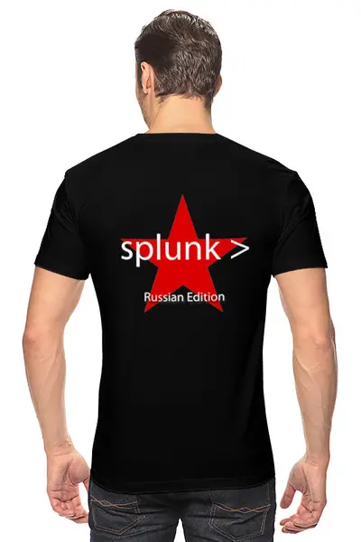 Заказать мужскую футболку в Москве. Футболка классическая Splunk .conf2018 от limat83@yandex.ru - готовые дизайны и нанесение принтов.