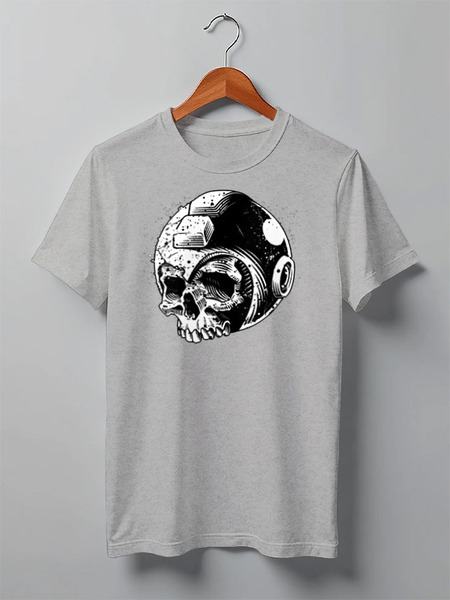 Заказать мужскую футболку в Москве. Футболка классическая Skull Art от Leichenwagen - готовые дизайны и нанесение принтов.