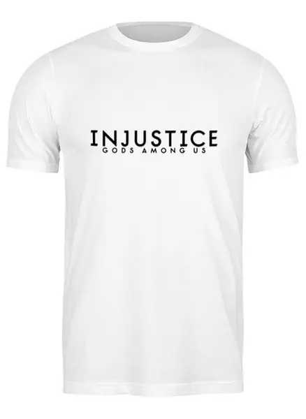 Заказать мужскую футболку в Москве. Футболка классическая Injustice от THE_NISE  - готовые дизайны и нанесение принтов.