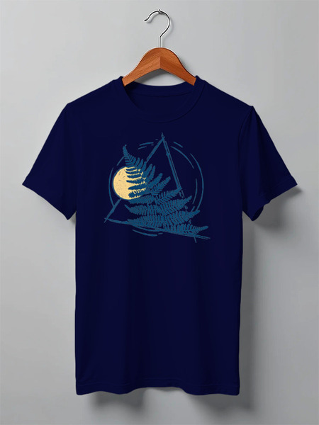 Заказать мужскую футболку в Москве. Футболка классическая Fern In The Triangle от oneredfoxstore@gmail.com - готовые дизайны и нанесение принтов.