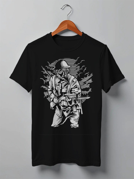 Заказать мужскую футболку в Москве. Футболка классическая Oldschool от oneredfoxstore@gmail.com - готовые дизайны и нанесение принтов.