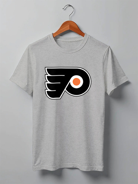 Заказать мужскую футболку в Москве. Футболка классическая Philadelphia Flyers / NHL USA от KinoArt - готовые дизайны и нанесение принтов.