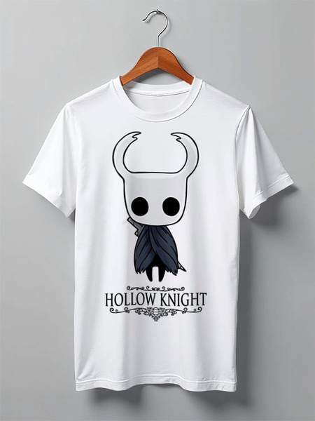 Заказать мужскую футболку в Москве. Футболка классическая Hollow Knight от geekbox - готовые дизайны и нанесение принтов.