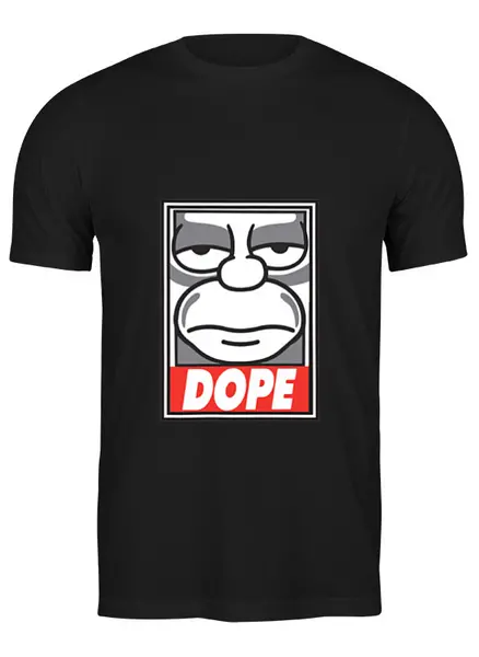 Заказать мужскую футболку в Москве. Футболка классическая |DOPE| от Coolprints - готовые дизайны и нанесение принтов.