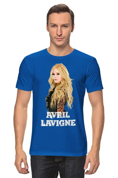 Заказать мужскую футболку в Москве. Футболка классическая ✪ Avril Lavigne ✪ от balden - готовые дизайны и нанесение принтов.