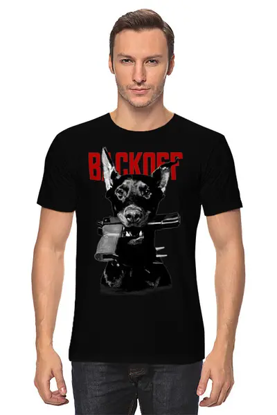 Заказать мужскую футболку в Москве. Футболка классическая Бандюга от T-shirt print  - готовые дизайны и нанесение принтов.