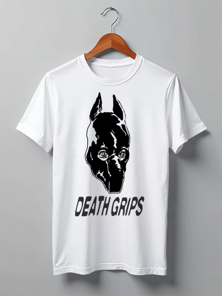 Заказать мужскую футболку в Москве. Футболка классическая DEATH GRIPS GUILLOTINE  от cherdantcev - готовые дизайны и нанесение принтов.