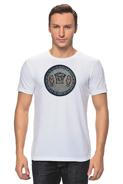 Заказать мужскую футболку в Москве. Футболка классическая Мозаика от orca - готовые дизайны и нанесение принтов.