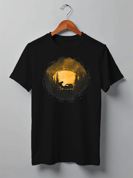 Заказать мужскую футболку в Москве. Футболка классическая Offroad от oneredfoxstore@gmail.com - готовые дизайны и нанесение принтов.
