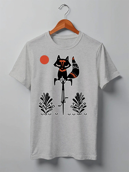 Заказать мужскую футболку в Москве. Футболка классическая Boho Animals от oneredfoxstore@gmail.com - готовые дизайны и нанесение принтов.