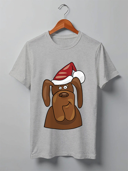 Заказать мужскую футболку в Москве. Футболка классическая Собака от Romanova - готовые дизайны и нанесение принтов.