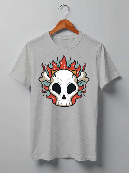 Заказать мужскую футболку в Москве. Футболка классическая Skulls от oneredfoxstore@gmail.com - готовые дизайны и нанесение принтов.