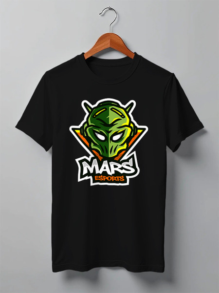 Заказать мужскую футболку в Москве. Футболка классическая Mars esports от skynatural - готовые дизайны и нанесение принтов.