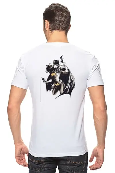 Заказать мужскую футболку в Москве. Футболка классическая BatWoman от beetlejuicee - готовые дизайны и нанесение принтов.