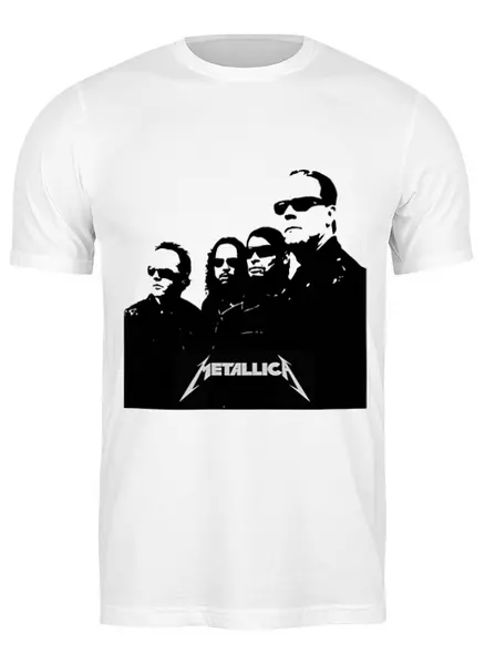 Заказать мужскую футболку в Москве. Футболка классическая Metallica от Fedor - готовые дизайны и нанесение принтов.