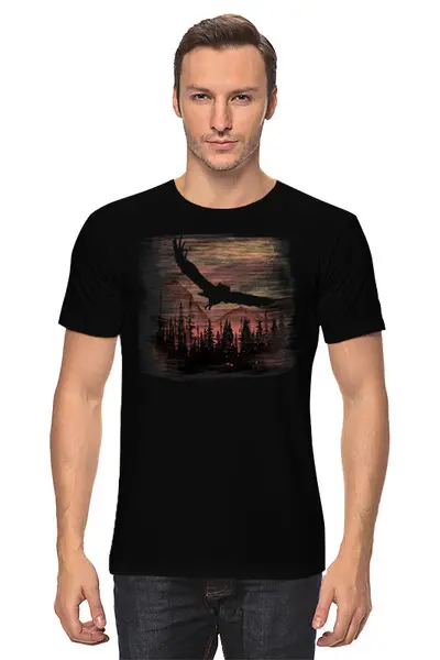 Заказать мужскую футболку в Москве. Футболка классическая Owl Scratch от oneredfoxstore@gmail.com - готовые дизайны и нанесение принтов.