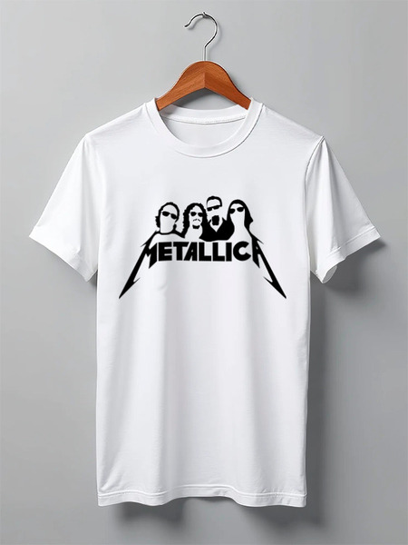 Заказать мужскую футболку в Москве. Футболка классическая METALLICA от Phoenix-W  - готовые дизайны и нанесение принтов.