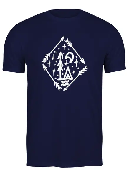 Заказать мужскую футболку в Москве. Футболка классическая Forest от oneredfoxstore@gmail.com - готовые дизайны и нанесение принтов.