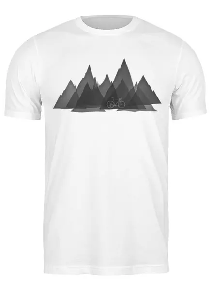 Заказать мужскую футболку в Москве. Футболка классическая Gravel Bike от oneredfoxstore@gmail.com - готовые дизайны и нанесение принтов.