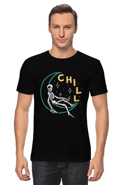 Заказать мужскую футболку в Москве. Футболка классическая Chill от MariYang  - готовые дизайны и нанесение принтов.