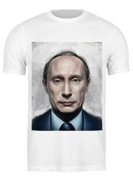 Заказать мужскую футболку в Москве. Футболка классическая путин от niggalay - готовые дизайны и нанесение принтов.